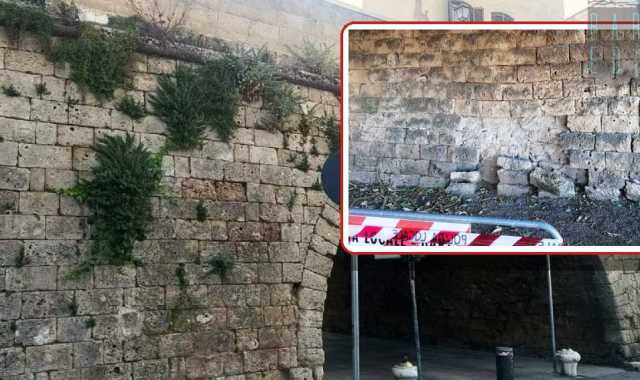 Incuria e vegetazione infestante, la Muraglia di Bari sta cadendo a pezzi: ma nessuno fa nulla 
